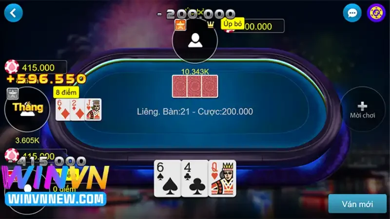 Giới thiệu game bài Liêng WINVN